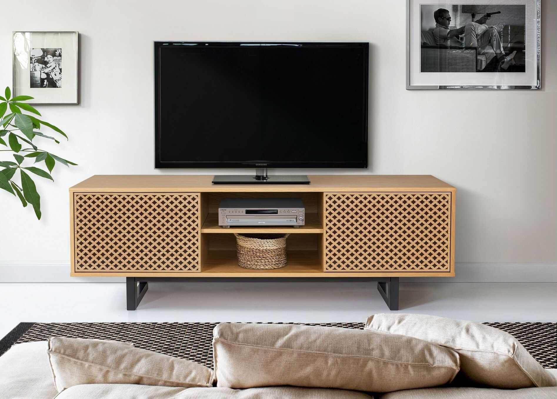 CAMDEN DIAMOND PRINT Tv-bänk