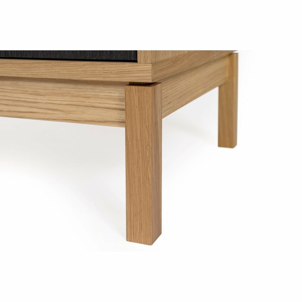 ABBEY OAK / CHARCOAL Sideboard med 2 dörrar och 3 lådor