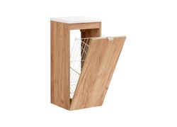 Sidoskåp med tvättkorg - Capri Oak