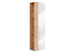 Högskåp med spegel - Capri Oak