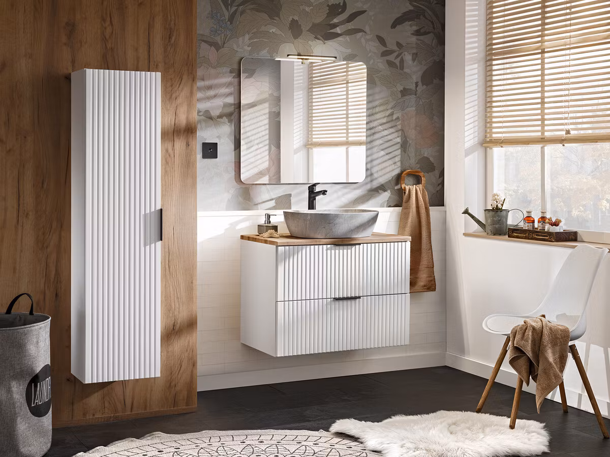 Anna MH1 fristående matt grått tvättställ - Comad