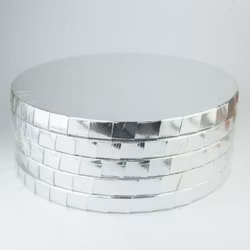 Lyxig Vit Tårtbricka 30 cm- 5 PACK