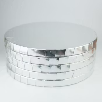 Lyxig Vit Tårtbricka 30 cm- 5 PACK
