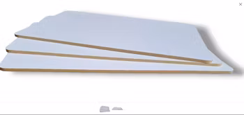 Tårtbricka HDF Vit 25x25 cm, 3 mm