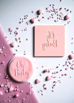 COOKIE EMBOSSER/ Dekorativ stämpel "Oh baby"