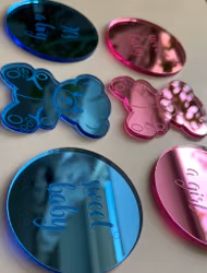 Baby shower Akryl dekor/ set /