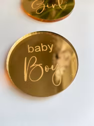 Baby shower Akryl dekor “baby  boy “ set 5 st