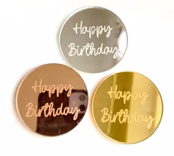 Akryl dekor “Happy Birthday”