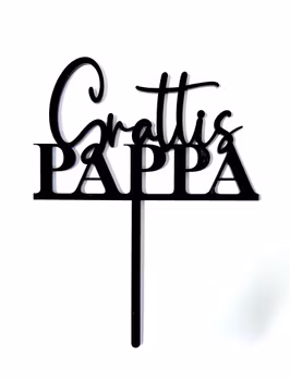 Cake topper GRATTIS PAPPA