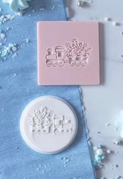 COOKIE EMBOSSER/ Dekorativ stämpel JUL TÅGET