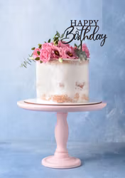 Cake topper Happy Birthday