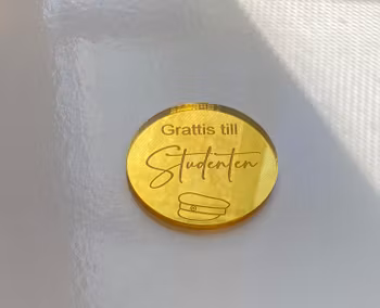 Akryl dekor “Grattis till Studenten”