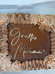 Cake topper GRATTIS , guld