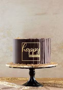 Cake topper/dekor Happy Birthday i ram