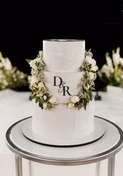 Personlig topper/dekor-klassiska initialer , akryl