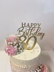Cake topper Happy Birthday