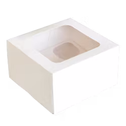 Cupcake box för 4 st cupcakes vit