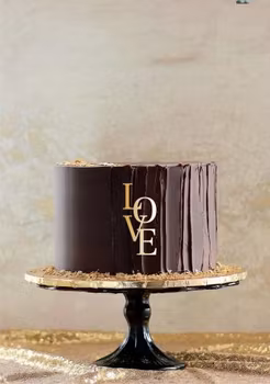 LOVE  Cake  dekor guld