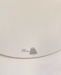 10 pack / Tårtbrickor HDF Vit 28  cm med gravyr