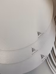 10 pack / Tårtbrickor HDF Vit 28  cm med gravyr