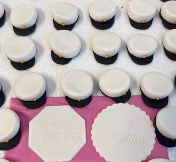 Studentmössa i sugarpaste