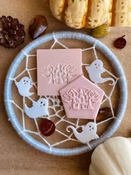 COOKIE EMBOSSER/ Halloween Dekorativ stämpel "det fruktansvärda huset"