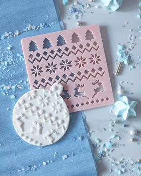 Dekorativ stämpel "Jul tröja" i stor ram