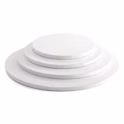 Decora tjock tårtbricka rund vit 25 cm