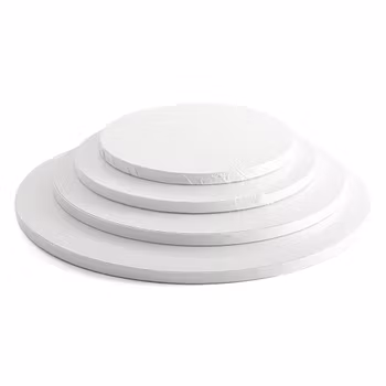 Decora tjock tårtbricka rund vit 25 cm
