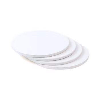 Decora tjock tårtbricka rund vit 25 cm