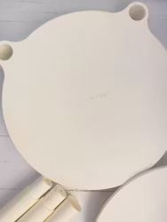 Elegant vit tårtställning i plast – 3 våningar