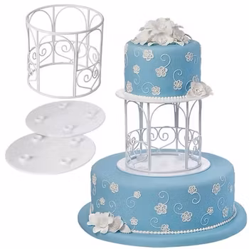 Wilton Garden Gazebo Separator Set – dekorativ tårtställning i 3 delar