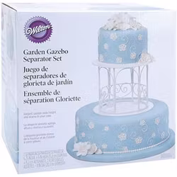 Wilton Garden Gazebo Separator Set – dekorativ tårtställning i 3 delar