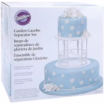 Wilton Garden Gazebo Separator Set – dekorativ tårtställning i 3 delar