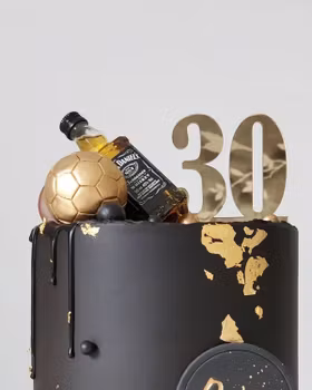 Akryl topper SIFFRA 30  , guld akryl