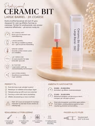 Ceramic Small Barrel - 3xCoarse/Grov (Svart)