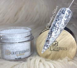 Glitterbels Farget Akryl Chunky Silver 28g