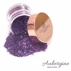 Glitterbels Aubergine