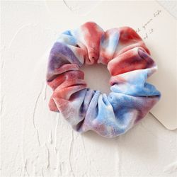Tie-Dye Scrunchie Blå