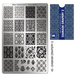 Moyra Stempelplate 43 - Damask Drapery 2