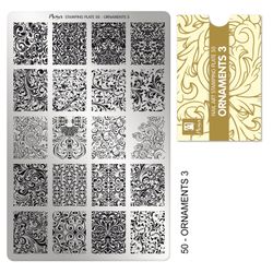 Moyra Stempelplate 50 - Ornaments 3