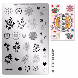 Moyra Stempelplate 58 - Step By Step