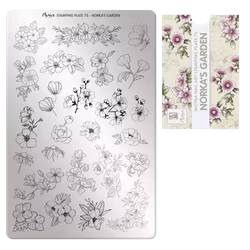 Moyra Stempelplate 75 - Norka`s Garden
