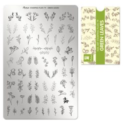 Moyra Stempelplate 79 - Green Leaves