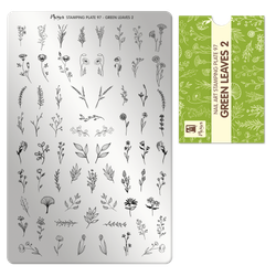 Moyra Stempelplate 97 - Green Leaves 2
