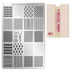 Moyra Stempelplate 99 - Fabric Texture 2