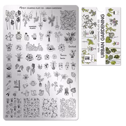 Moyra Stempelplate 105 - Urban Gardening