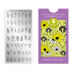 Moyra Stempelplate Mini 123 - Garden Of Delight
