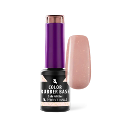 Perfect Nails Rubber Base Gold Glitter