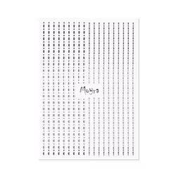 Moyra sticker Dots - Sølv 02
